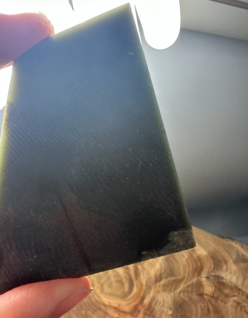 Wyoming Jade Dark Olive Slabs, total weight 172grams