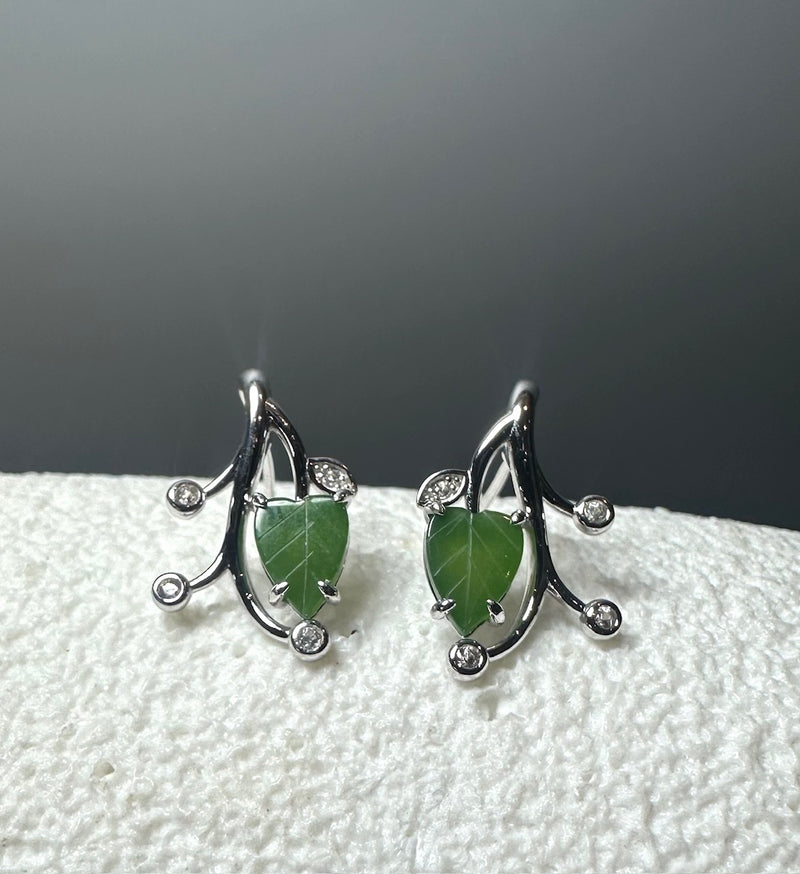 Leaf Stud Earrings, 6546