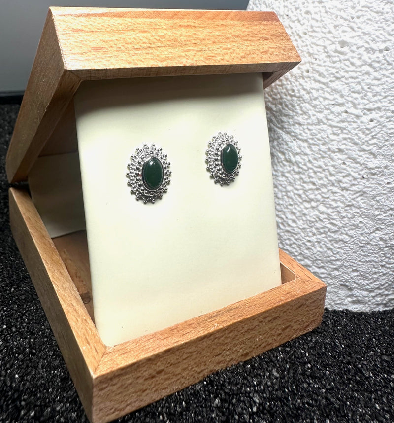 Oval Stud Earrings, 4698