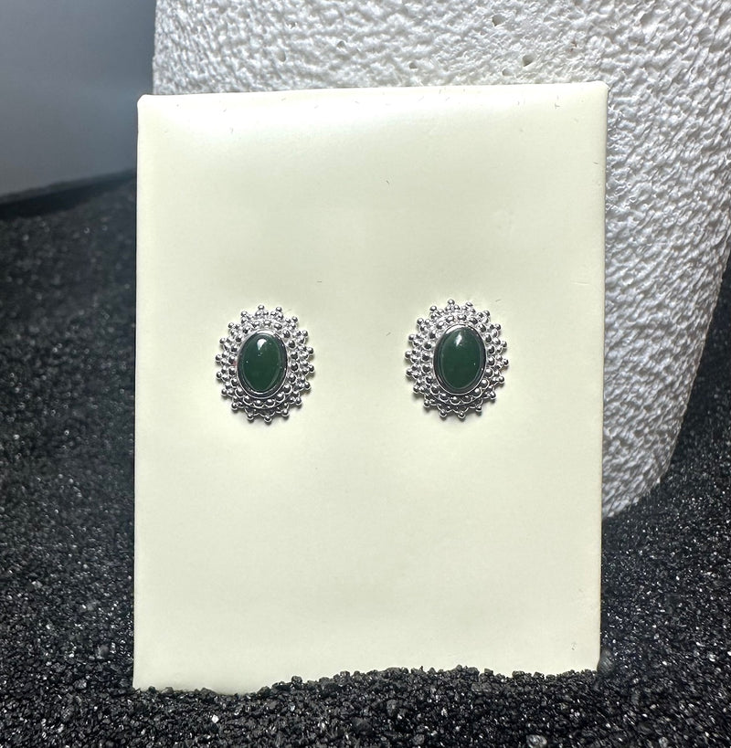 Oval Stud Earrings, 4698