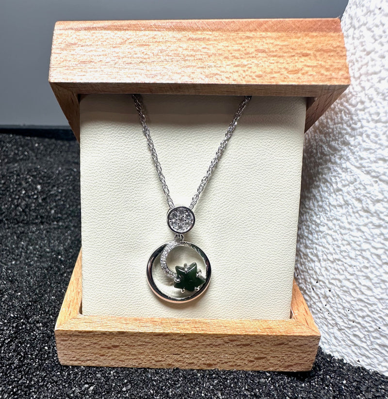 Silver Star and Moon Pendant - 5817