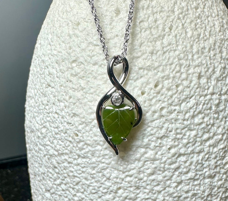 Infinity TwIst, Leaf Earrings - 5863