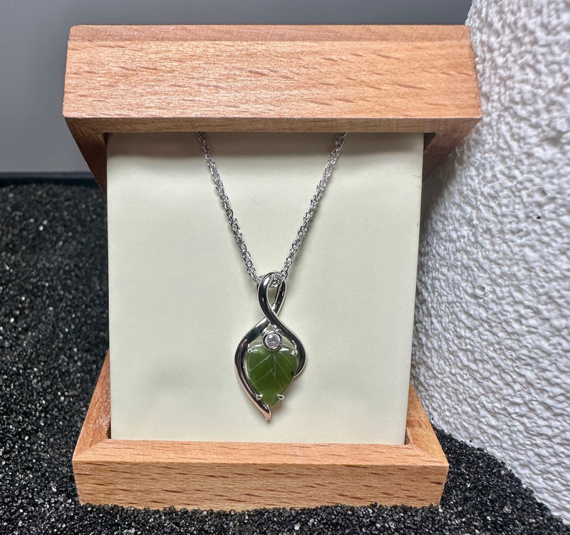 Infinity TwIst, Leaf Earrings - 5863