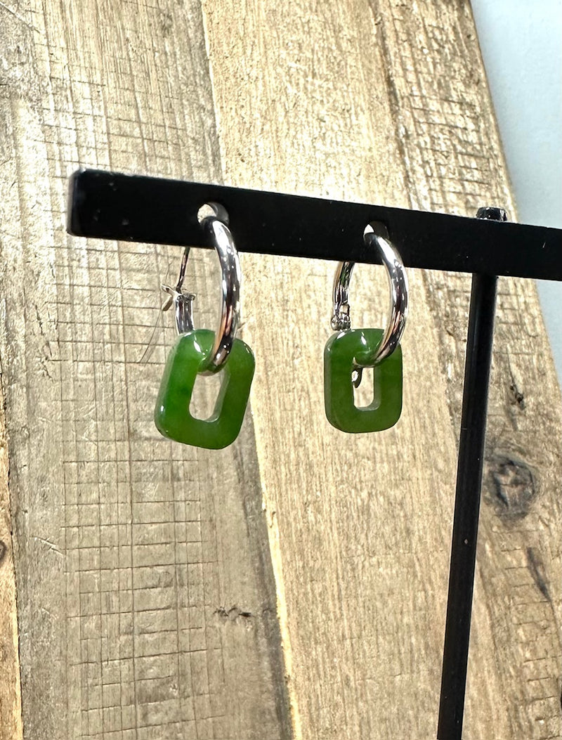 Rectangle Earrings, 3063