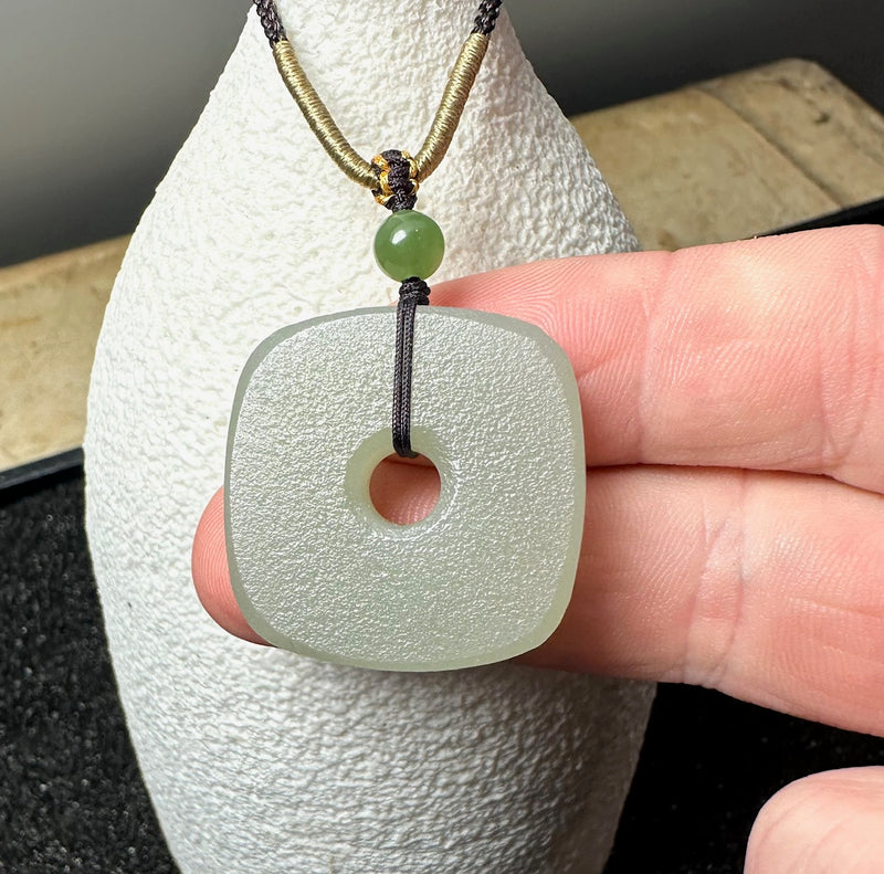 Square, Texture Pi Pendant, 30mm