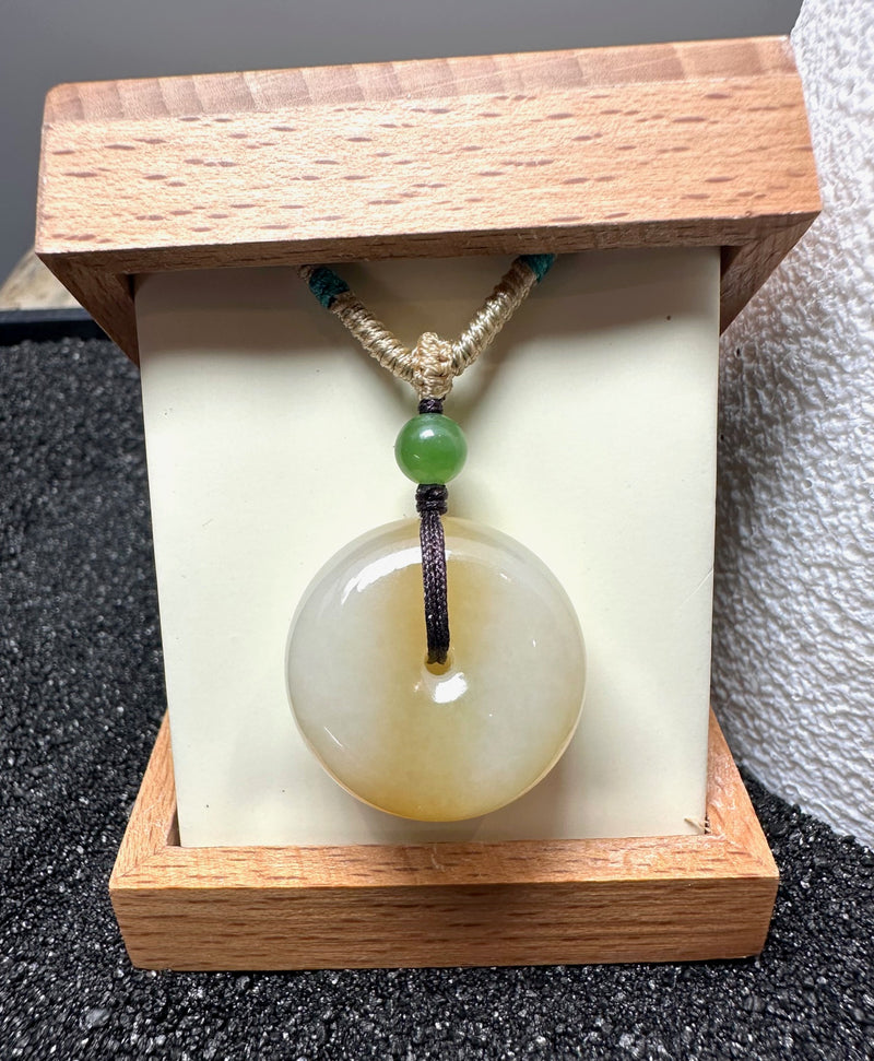Cream/ Honey Pi Pendant, 24mm