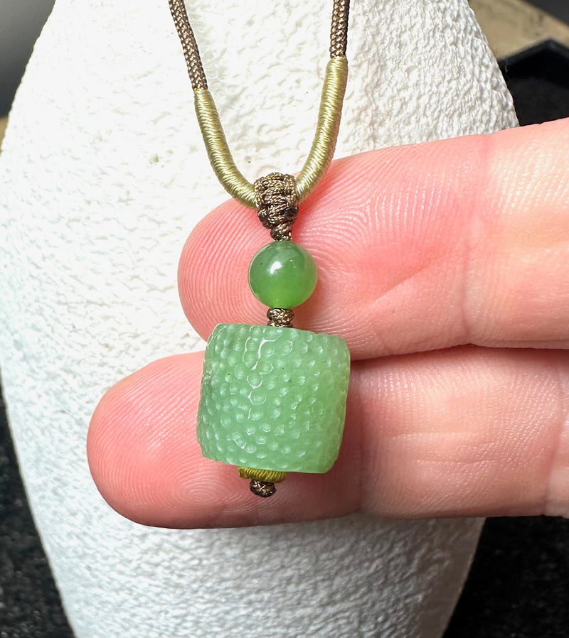 Siberian Texture Bead Pendant , 11mm