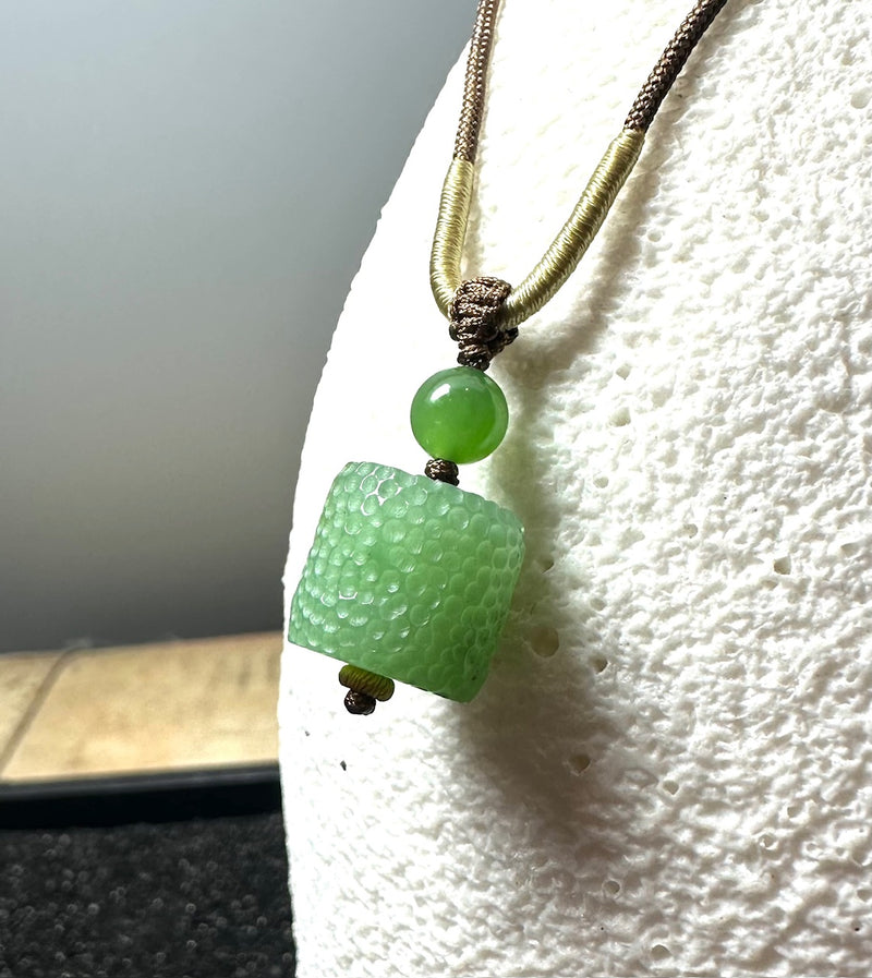 Siberian Texture Bead Pendant , 11mm