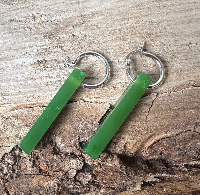 Rectangle Drop Earrings - 2106