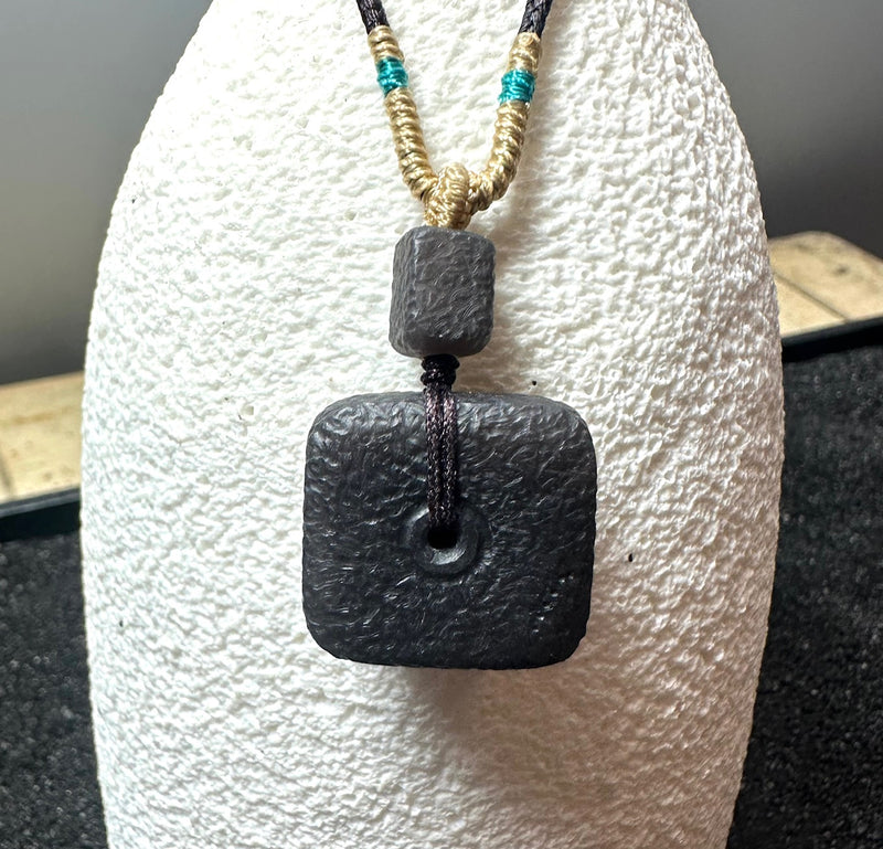 Purple Hue Texture Pi Pendant, 31mm