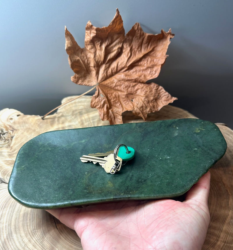 Canadian Nephrite Jade Dish - 9.75 (2)