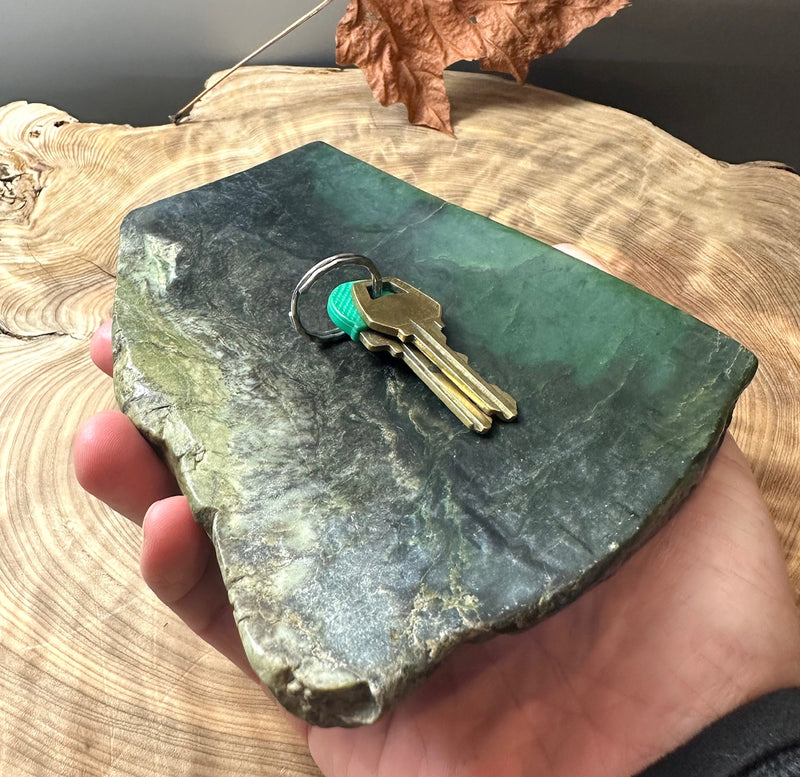 Canadian Nephrite Jade Dish - 6.5"