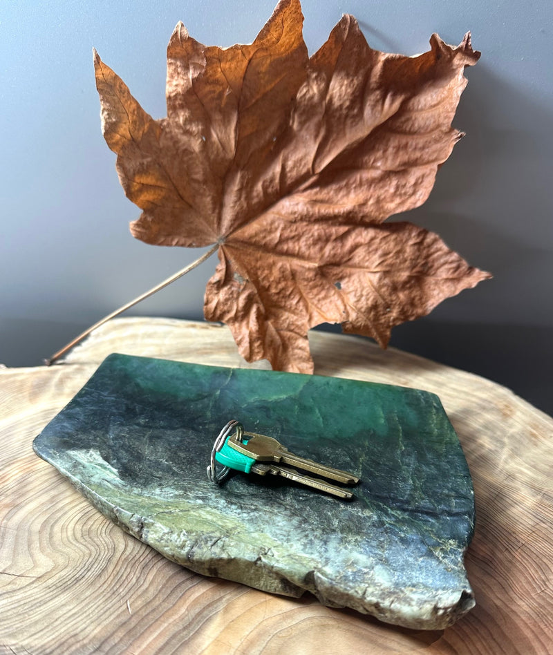 Canadian Nephrite Jade Dish - 6.5"