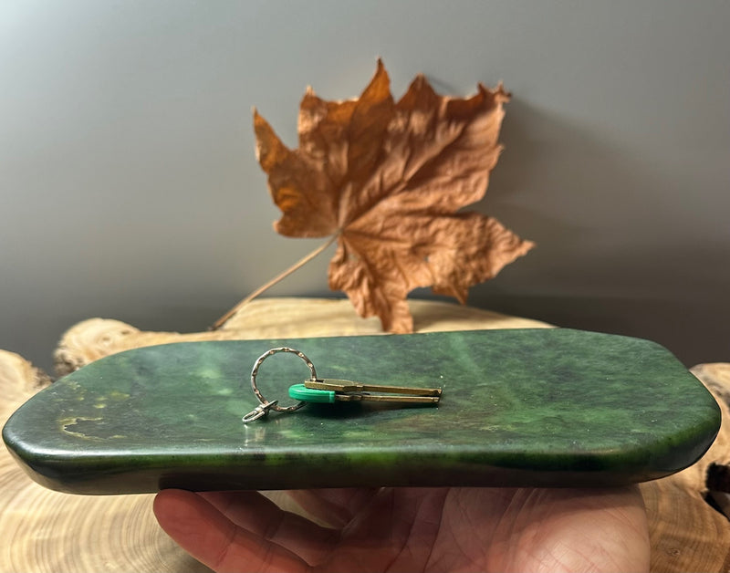 Canadian Nephrite Jade Dish - 9.75