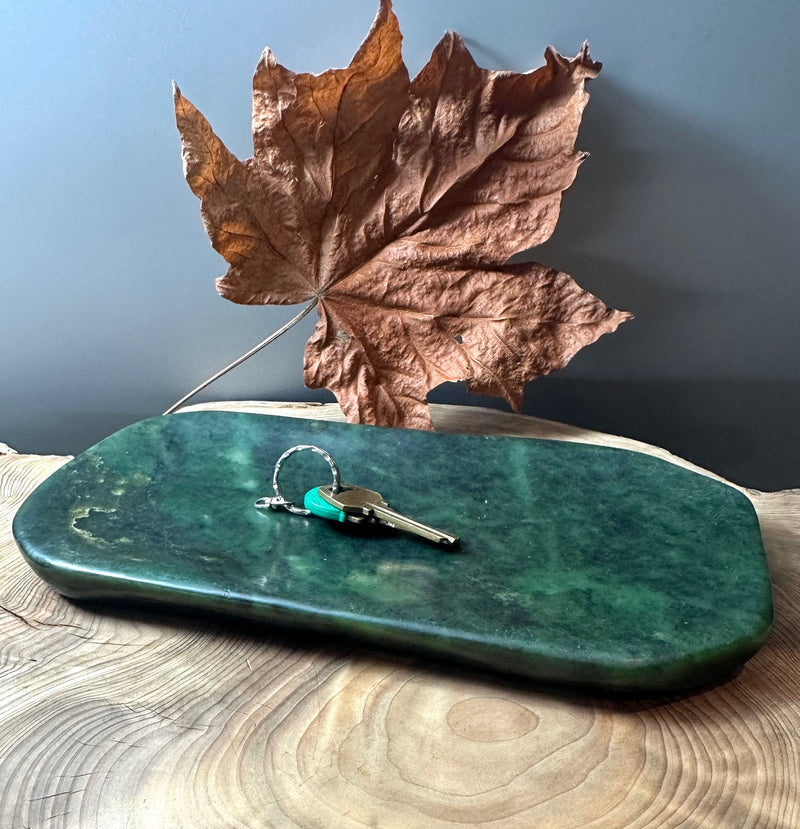 Canadian Nephrite Jade Dish - 9.75