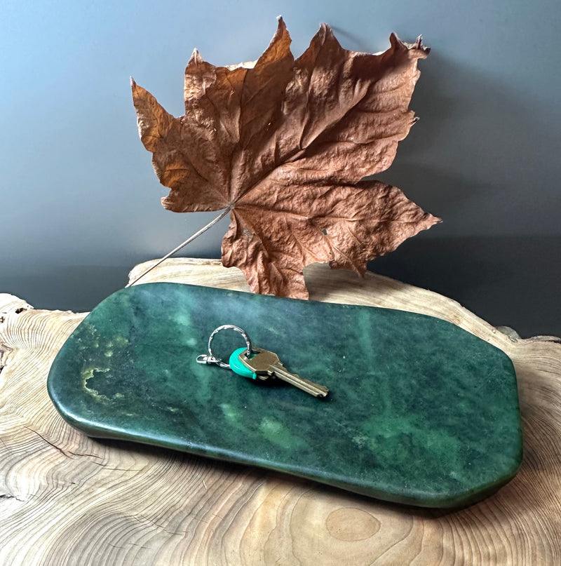 Canadian Nephrite Jade Dish - 9.75