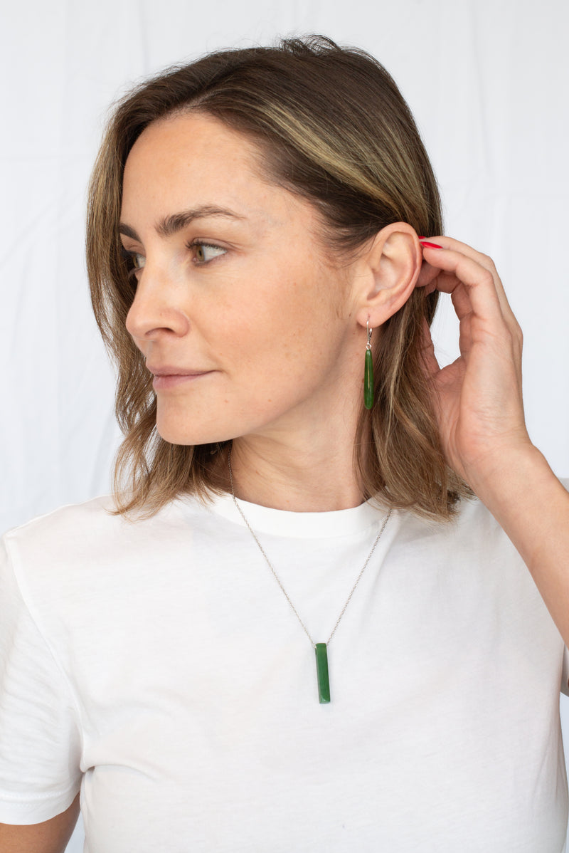 Black Jade Earrings