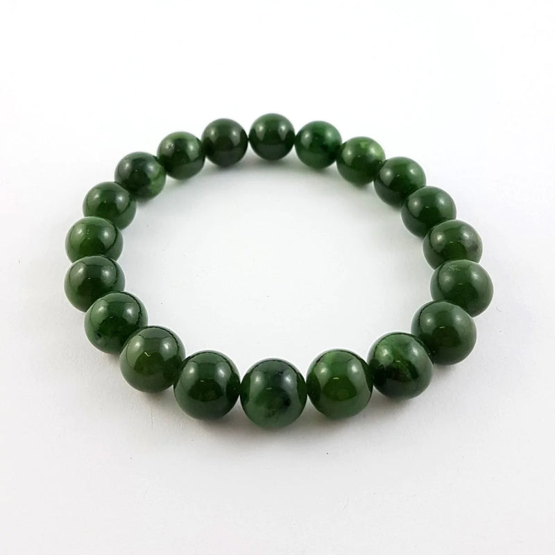 Jade Bracelet - 10mm Bead - The Jade Store