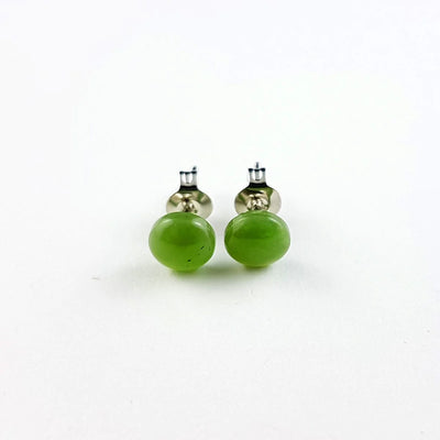 Jade Earrings – 6mm Flat - The Jade Store