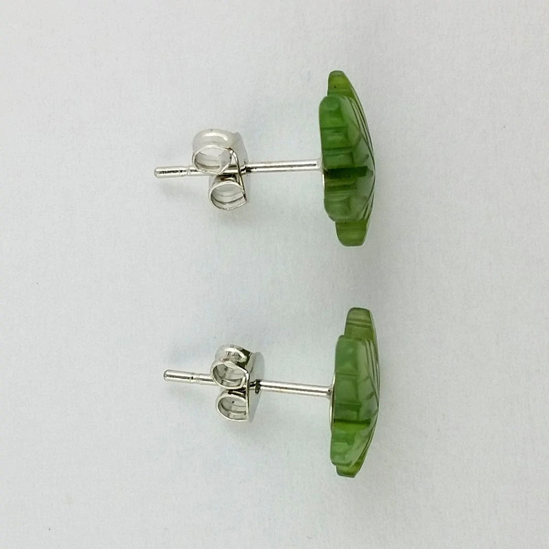Jade Earrings - Maple Leaf - The Jade Store