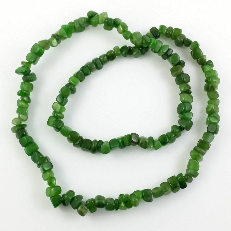 Jade Necklace - Natural Jade Chip Necklace - The Jade Store