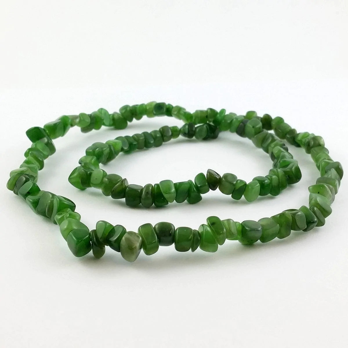 Natural jade bead necklace discount
