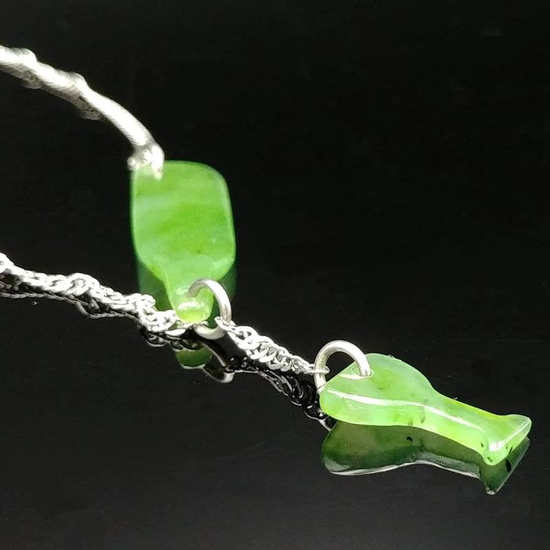Jade Pendant – Bottle and Glass - The Jade Store