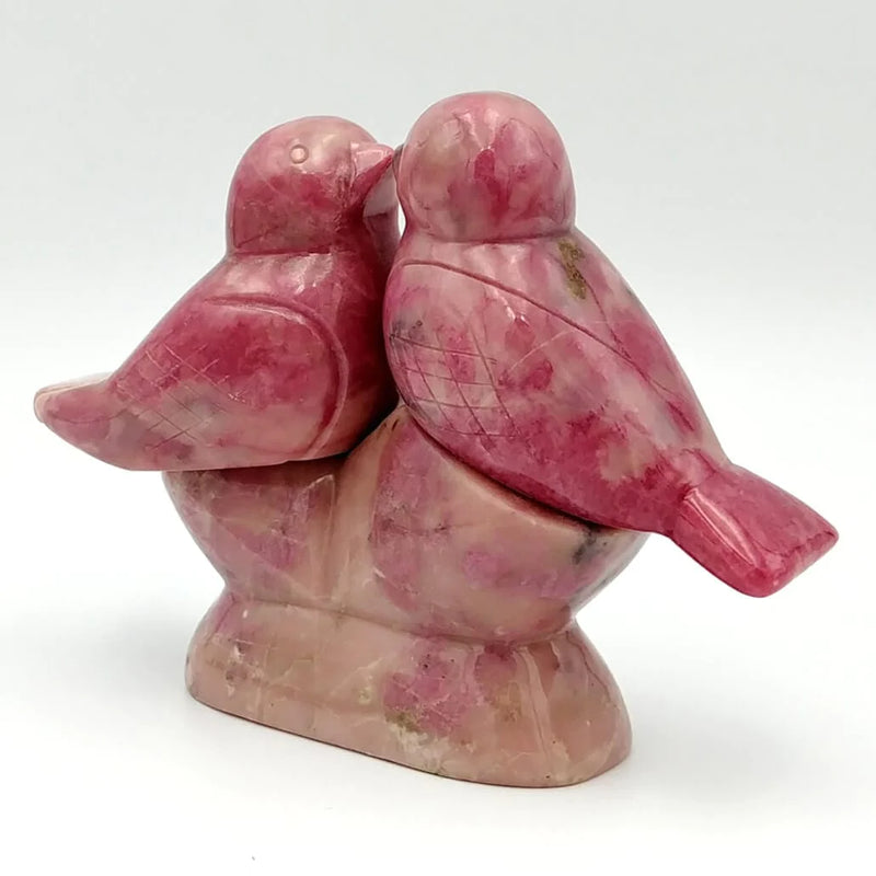 Rhodonite Lovebirds - The Jade Store