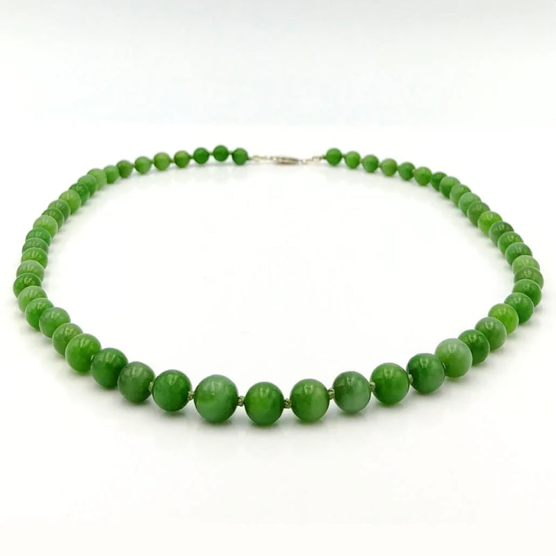 Jade Necklace - Graduated Beads Cat&
