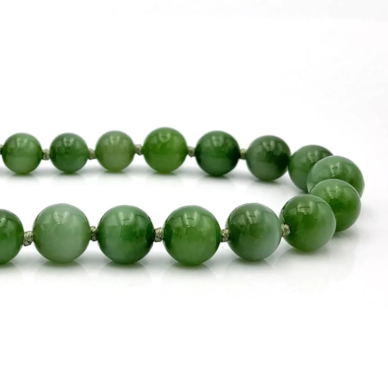 Jade Necklace - Graduated Beads Cat&