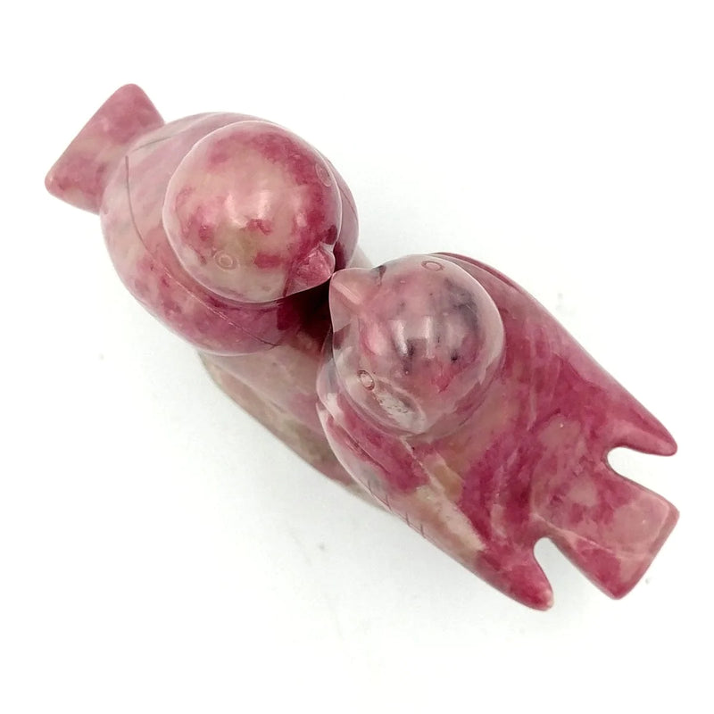 Rhodonite Lovebirds 3" - The Jade Store