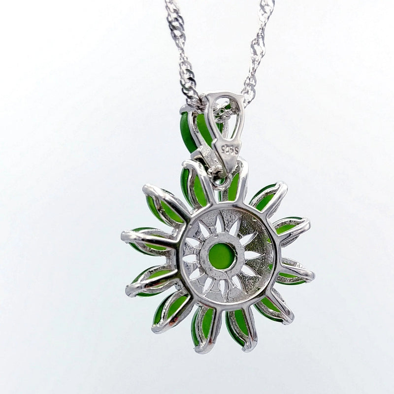 Jade Pendant - Flower 12 Cabs - The Jade Store