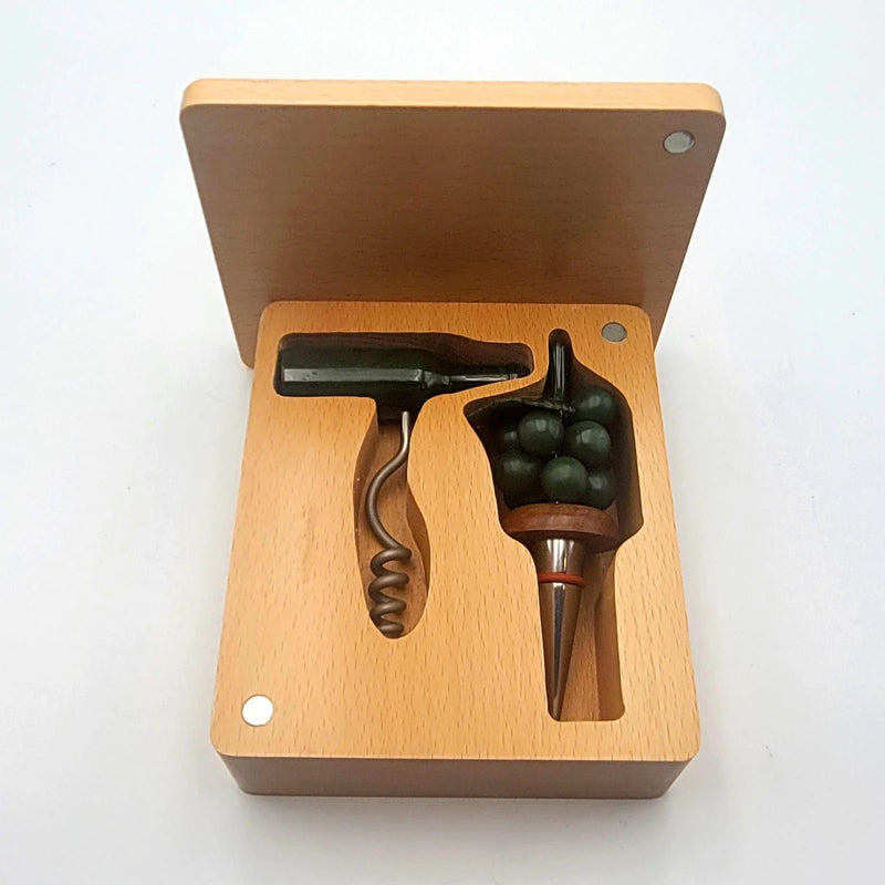 Jade Wine Stopper & Corkscrew Set - The Jade Store