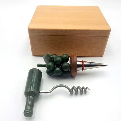 Jade Wine Stopper & Corkscrew Set - The Jade Store