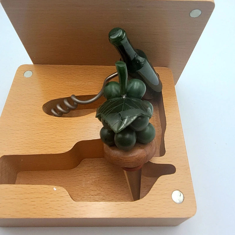 Jade Wine Stopper & Corkscrew Set - The Jade Store