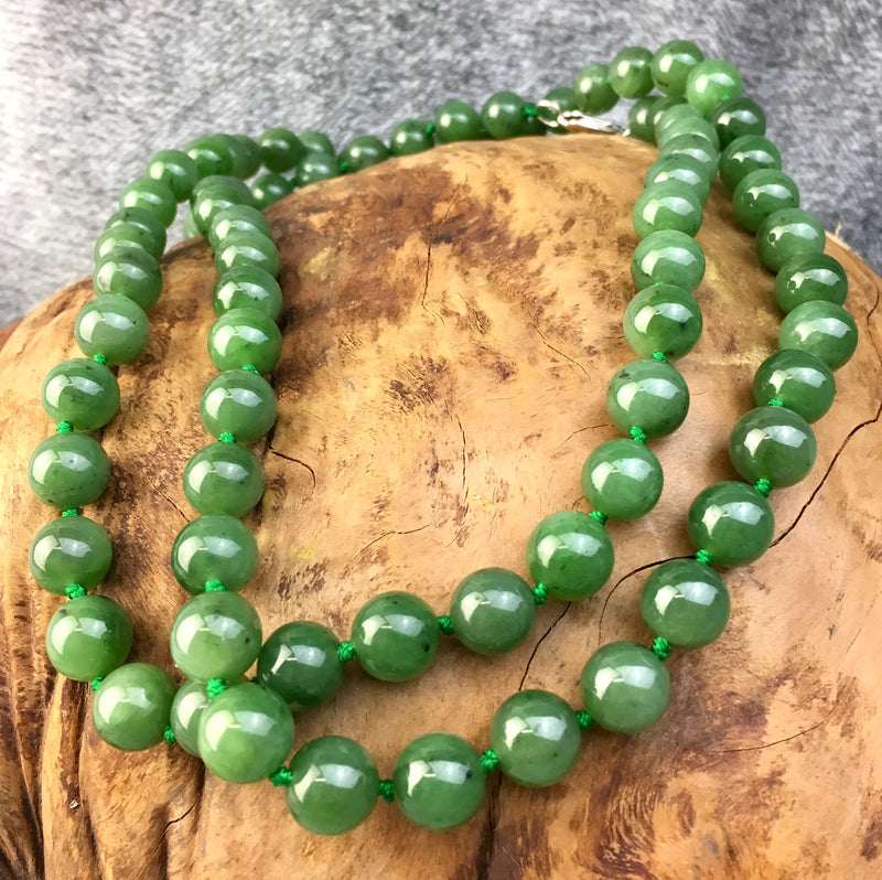 10mm Strung Bead Necklace - Multiple Lengths