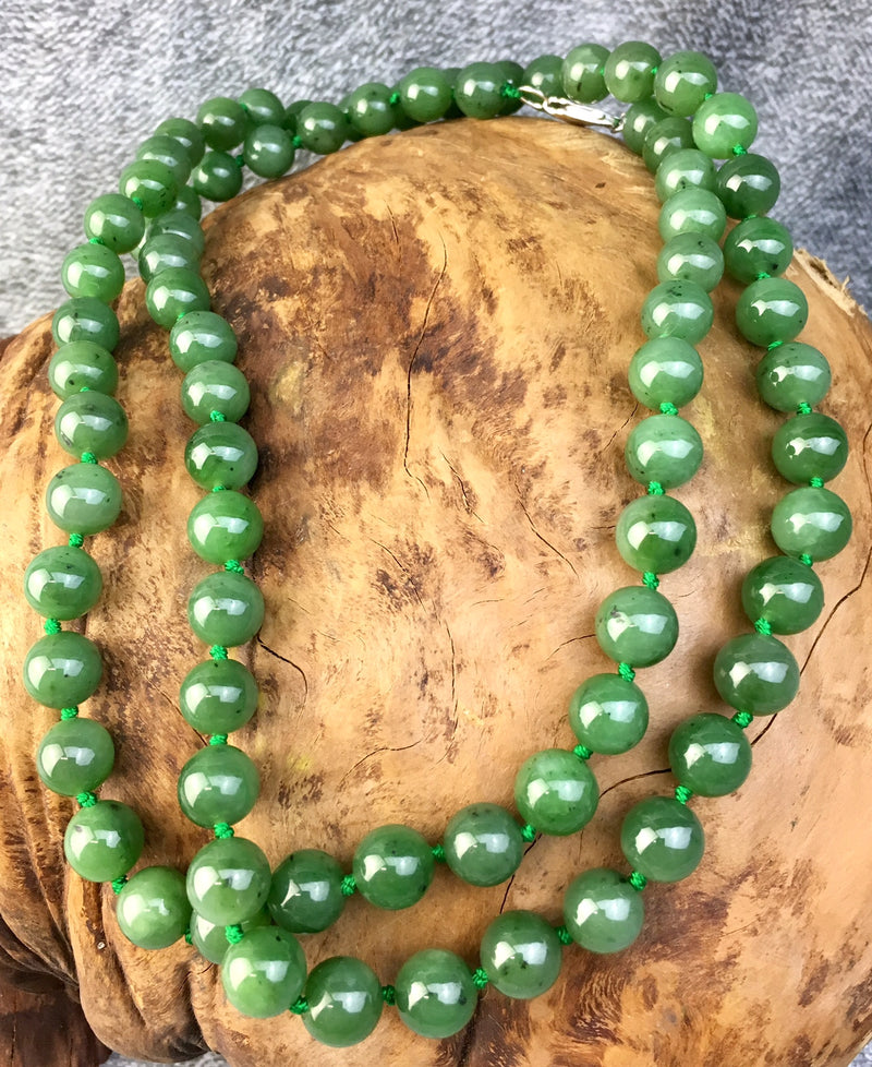 10mm Strung Bead Necklace - Multiple Lengths