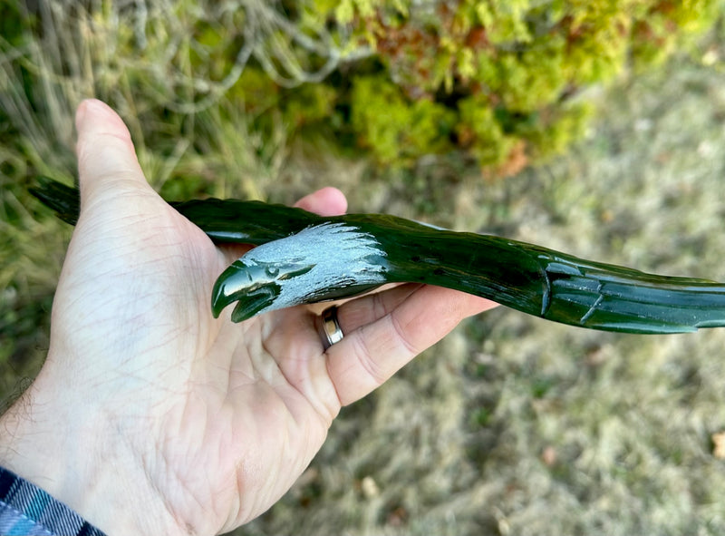 Jade Eagle on a Jade Base