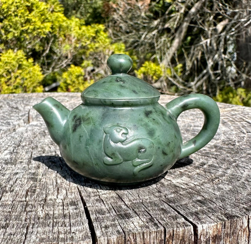 Mini Jade Teapot 