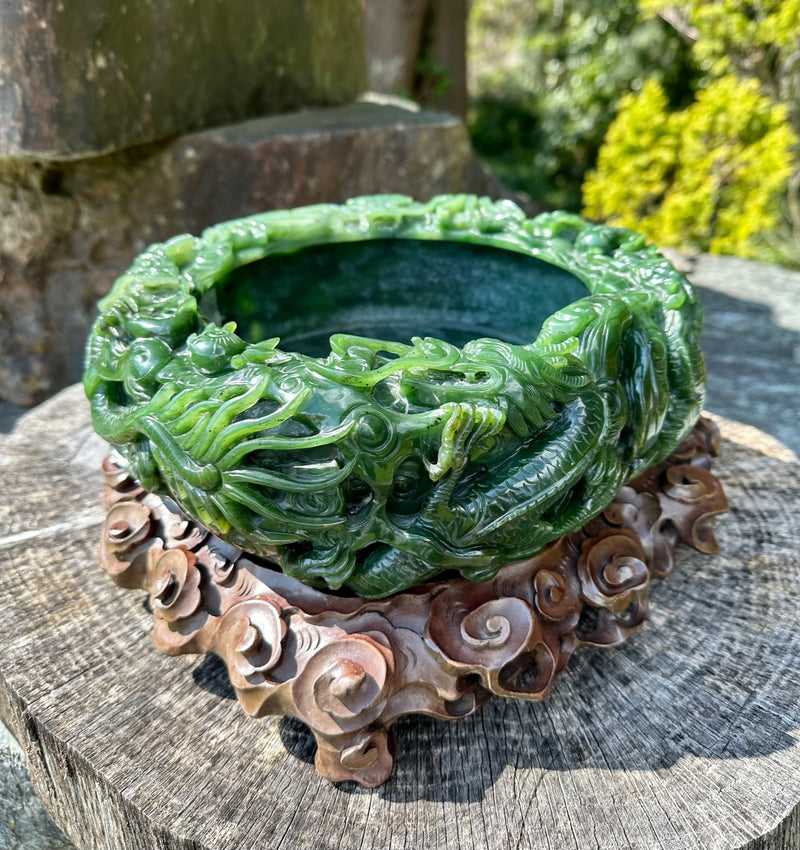 Intricate Dragon Bowl - One of a kind