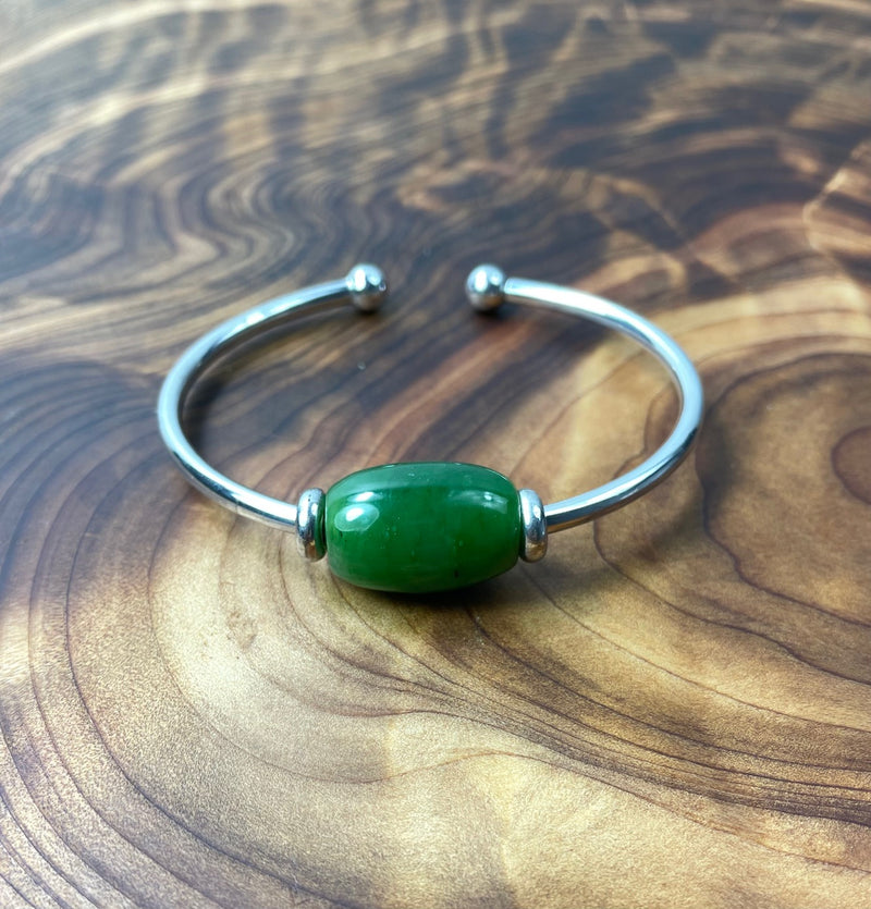 Silver Flex Bracelet with 20mm Bead
