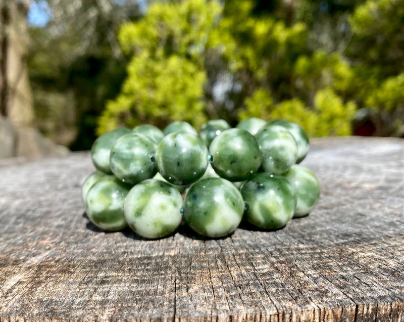 Mottled Canadian Jade Beads - 18mm and 20mm