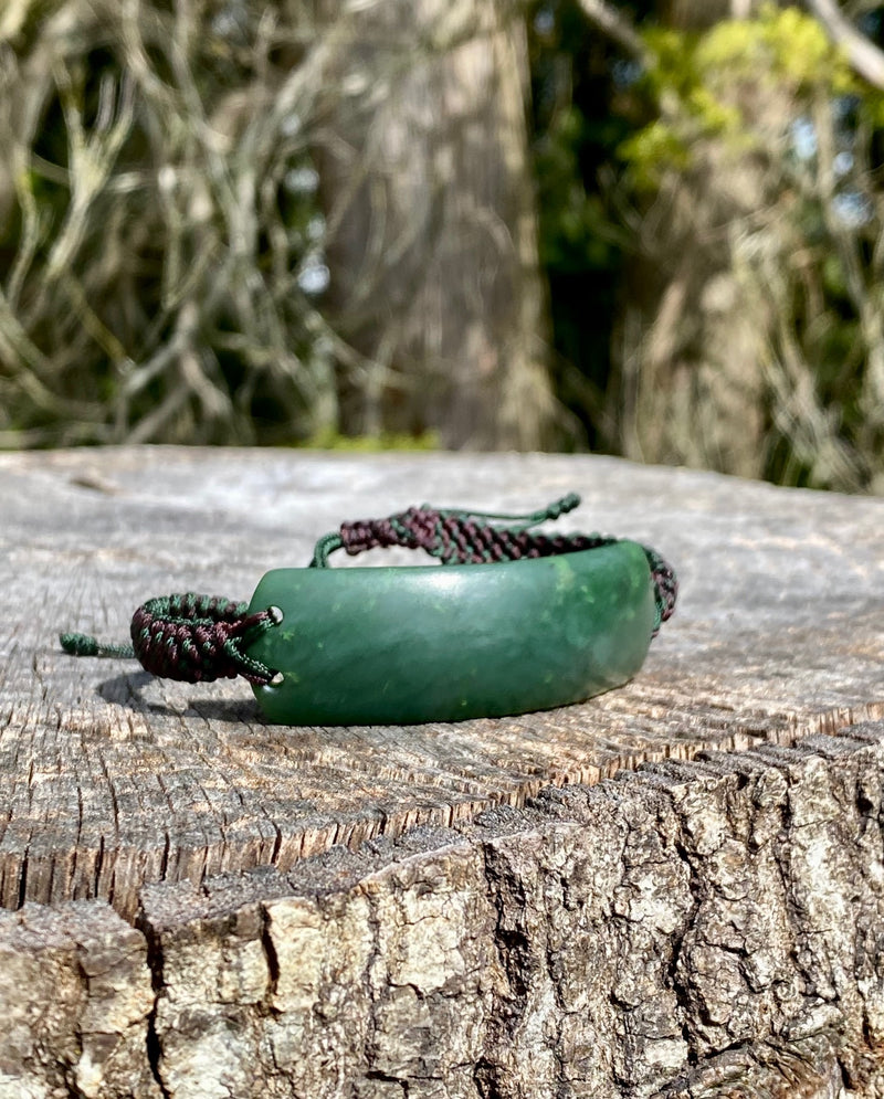 Large Macrame Bracelet - Matte or High Polish