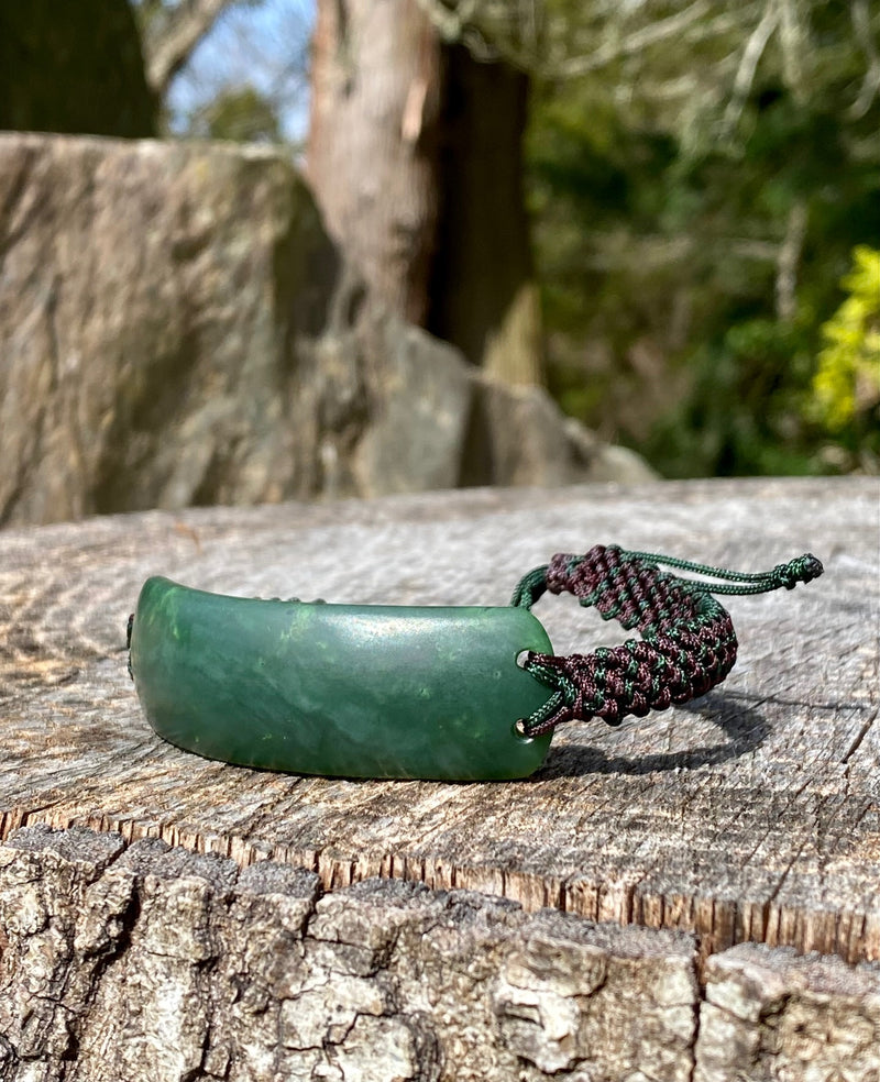 Jade leather on sale bracelet