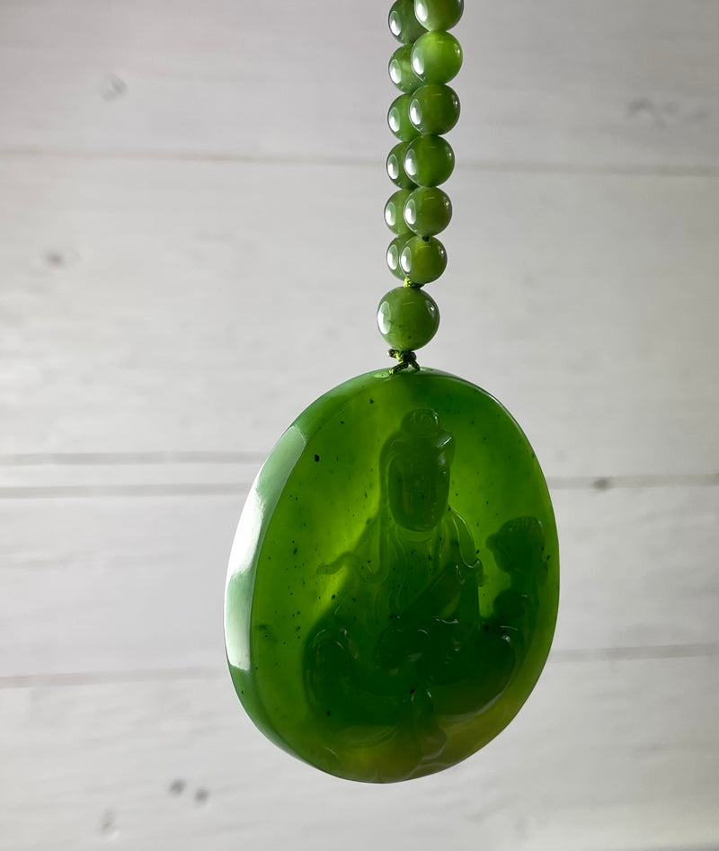 Beaded Guanyin Necklace - Only 1**