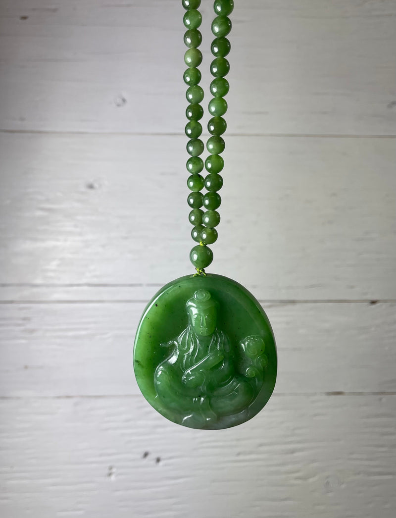Beaded Guanyin Necklace - Only 1**