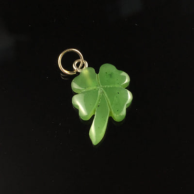 Jade Charm - 4 Leaf Clover - The Jade Store