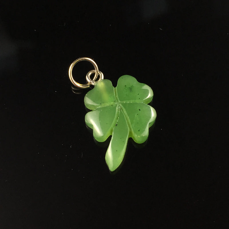 Jade Charm - 4 Leaf Clover - The Jade Store