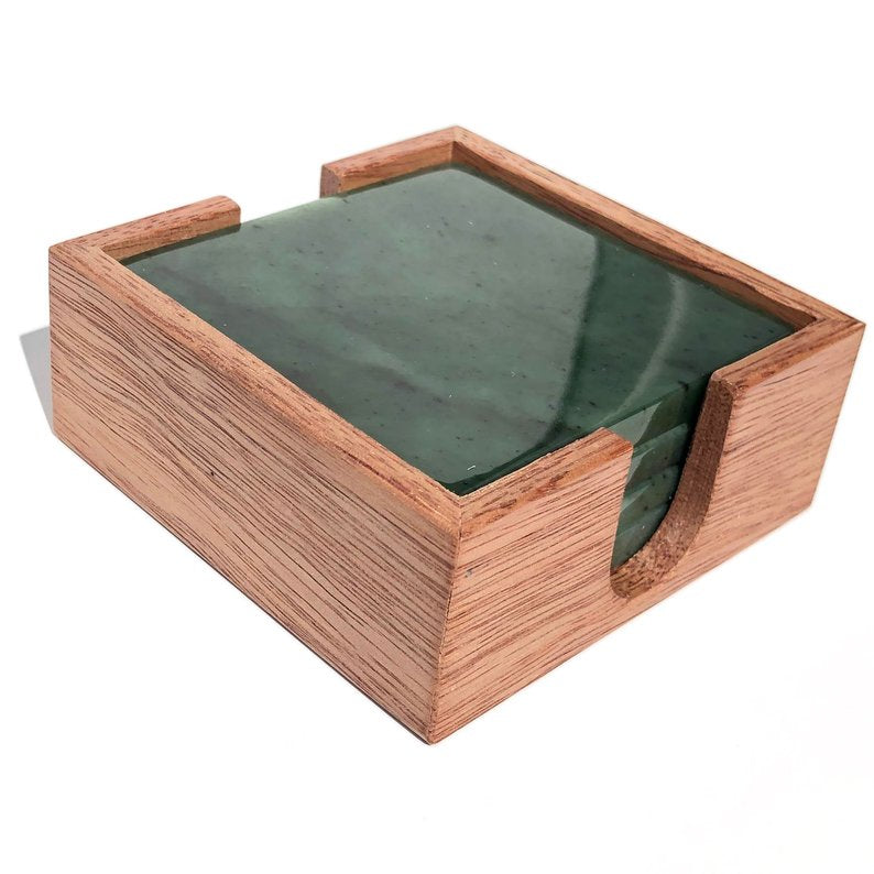Jade Coasters, Set of 4