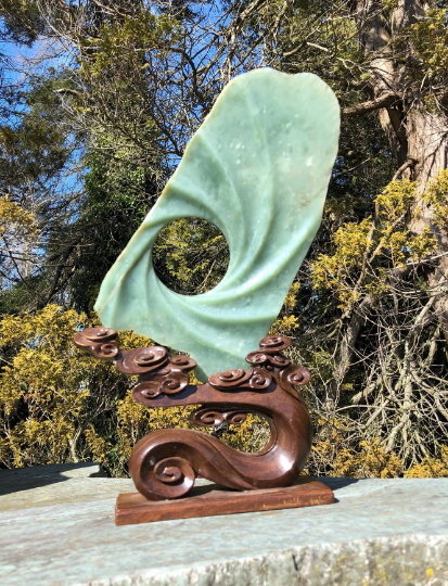 Siberian Jade Spiral Carving